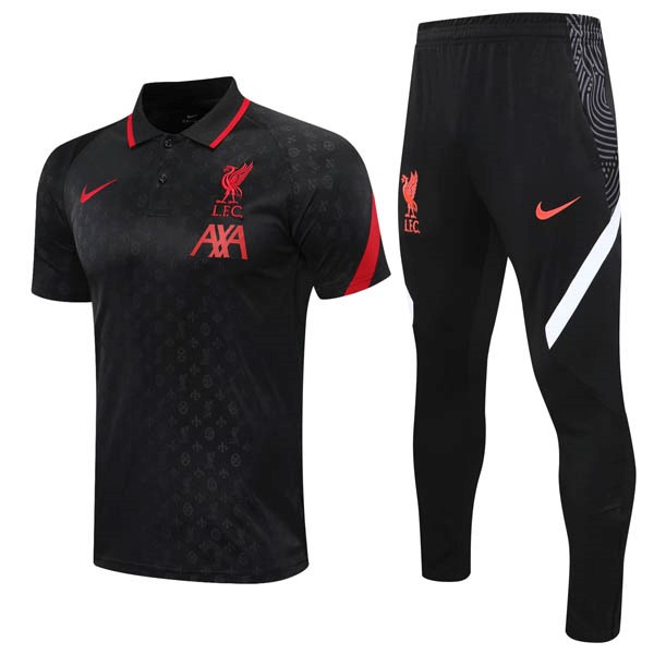 Polo Liverpool Set Completo 20/21 Nero